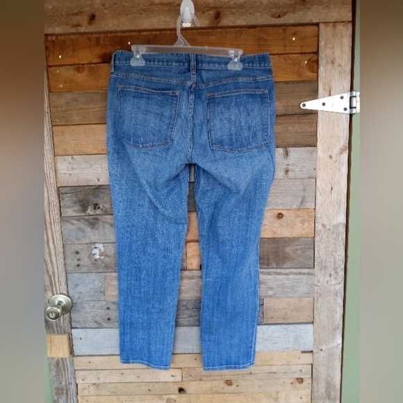 Women's J. Crew Stretch Blue Jeans Size 32 - Picture 2 of 2